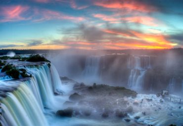 foz do iguazu sun set